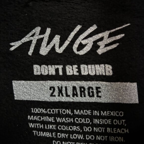 ASAP Rocky x AWGE American Sabotage Dont Be Dumb Hoodie 2XL - Picture 4 of 4